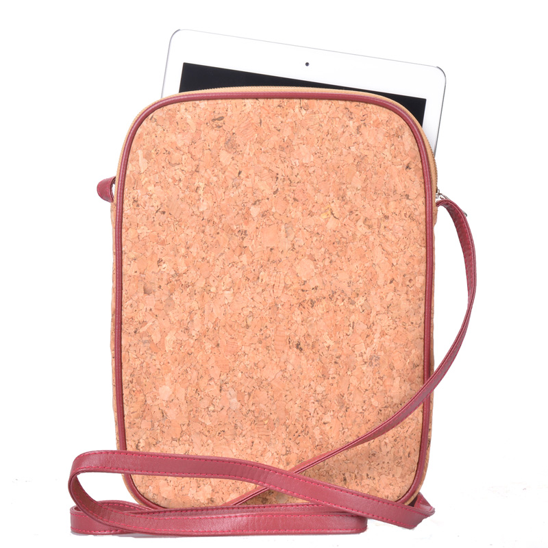 Vegan Cork Tablet Shoulder Bag