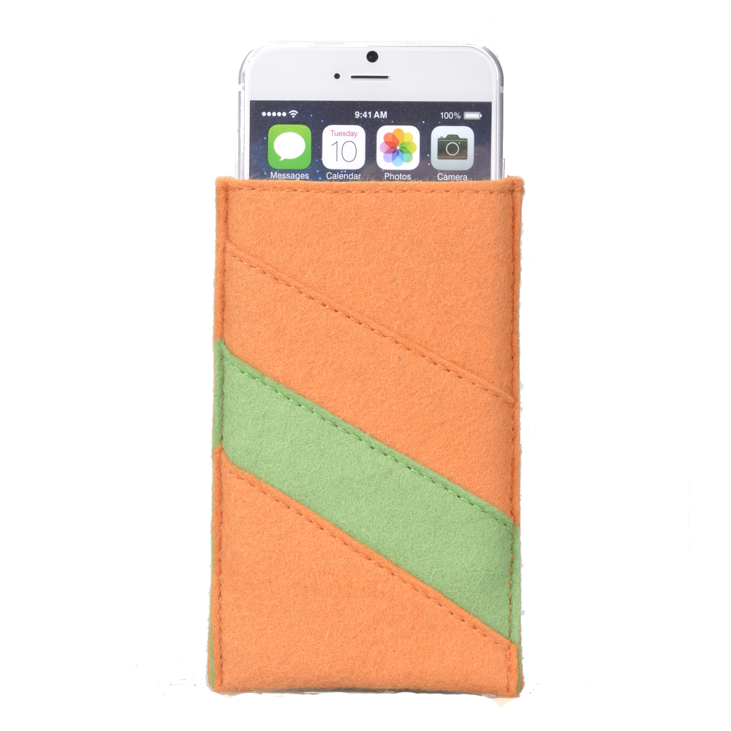  Esecutivo Sleeve per iPhone SE 2020 & iPhone 8, 7, 6 e 6S／Premium in feltro di lana di Slip-on Caso