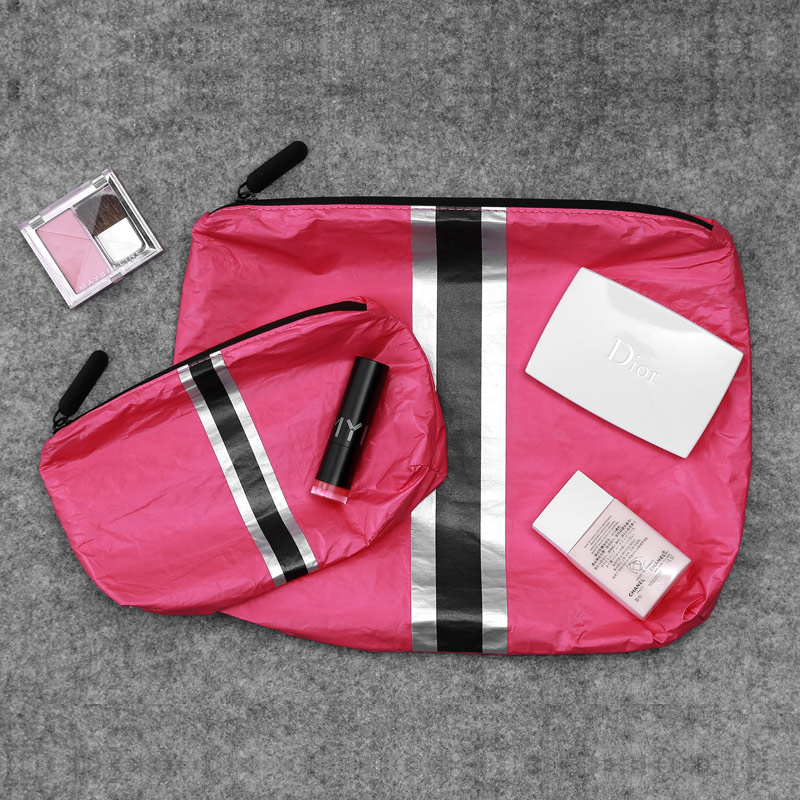 le donne personalizzate viaggiano impermeabili Dupont sacchetti di carta igienica per trucco Tyvek borsa per cosmetici borsa per il trucco 