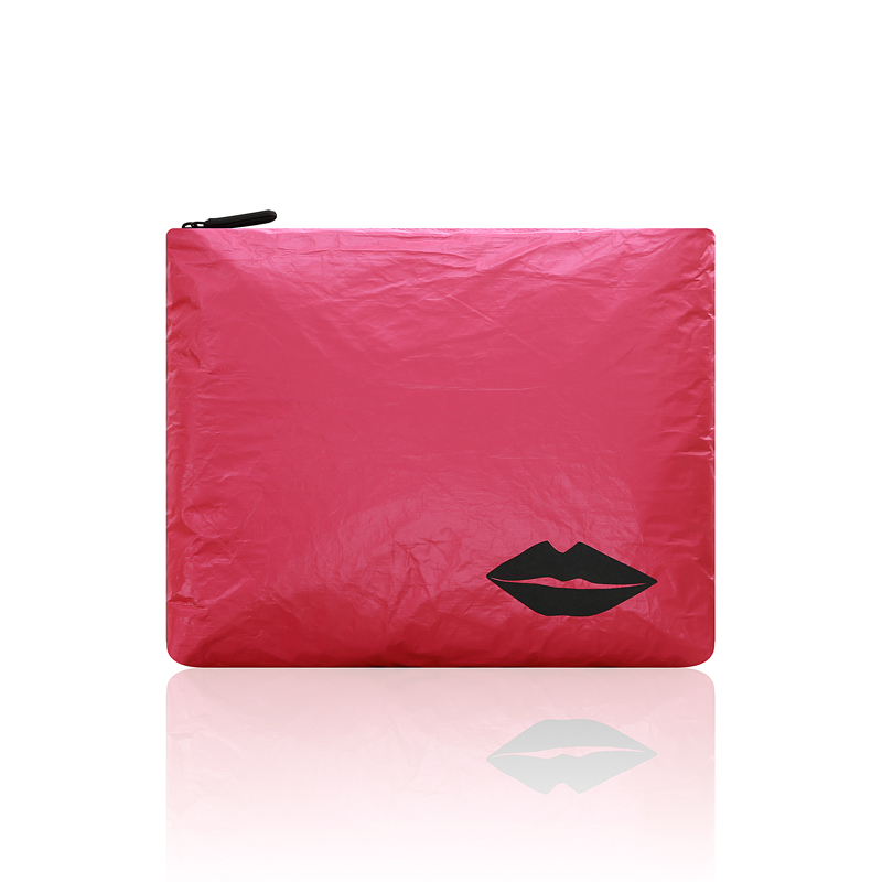 personalizzato Tyvek borsa cosmetica da viaggio con cerniera portatile organizer per trucco di carta 