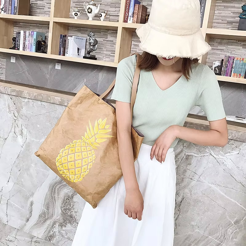 Nuova borsa tote DuPont™ Tyvek® di grande capacità 2025 – Elegante piccola borsa a tracolla quadrata con tracolla singola