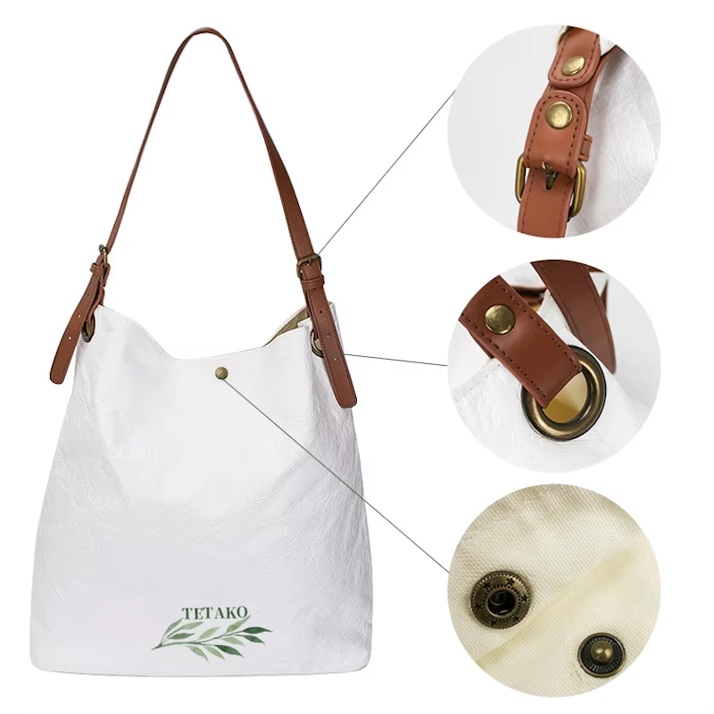 Shopper impermeabile Tyvek® personalizzata – Borsa riutilizzabile e borsa per la spesa ecologica