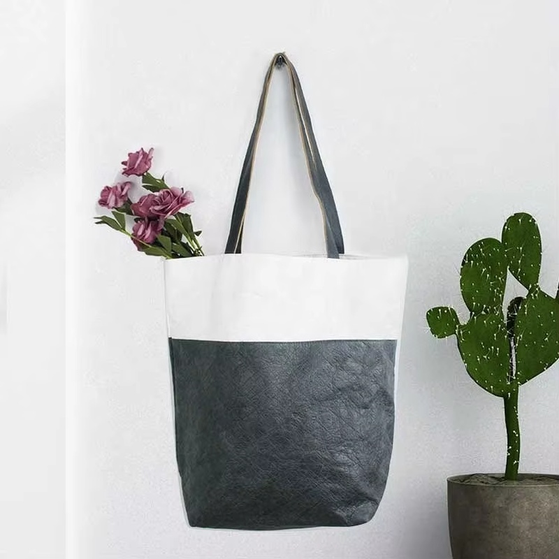 Borsa per la spesa impermeabile ed ecologica DuPont™ Tyvek® – Borsa di carta riutilizzabile per l'uso quotidiano