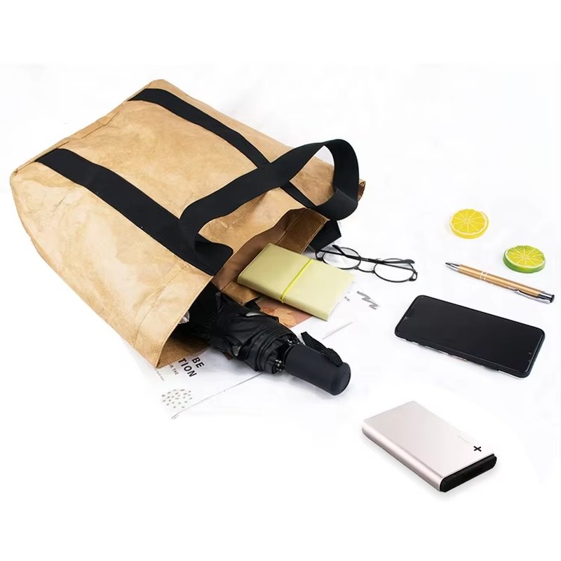 Borsa ecologica DuPont™ Tyvek® impermeabile personalizzata – Borsa da spiaggia e per la spesa in carta riutilizzabile