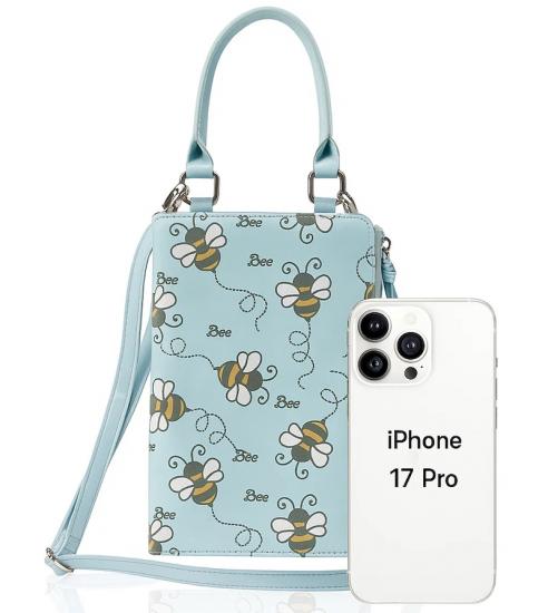  iPhone 17 Leather Crossbody Bags